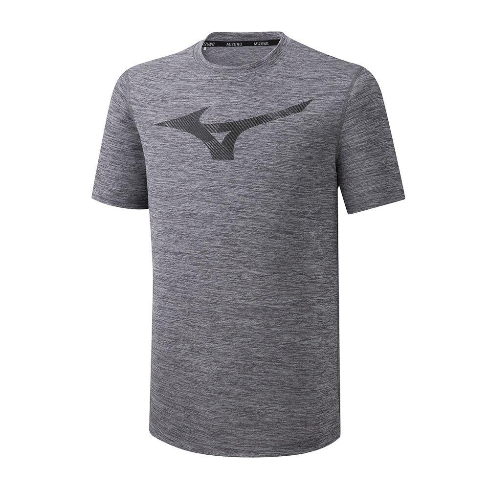 Mizuno Men's Running T-Shirts Core RB Graphic Grey - HMPDVNK-91